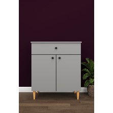 Asra Trend Modern Çekmeceli Çok Amaçlı Mutfak Banyo Dolabı %100 MDF Erzak Kiler Dolabı FD01