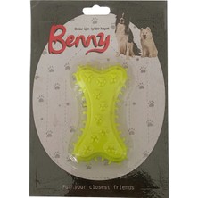 AyrStore Benny Köpek Oyuncağı Kemik 5.5 x 10 cm Sarı
