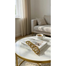 Dekoratif Gold Zincir Sarmaşık Model 5li Halka