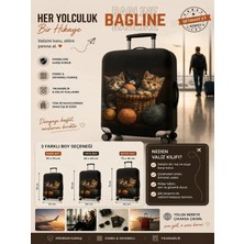 Bagline Esnek Valiz Kılıfı | Su Geçirmez, Yıkanabilir, Dayanıklı Kumaş | Tüm Boy Valizlerle Uyumlu Koruma Kılıfı