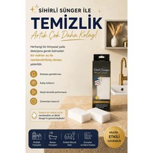 Kitchen Life 2'li Çok Amaçlı Sihirli Sünger Silgi Sünger Toz Ustası Temizlik Leke Çıkarıcı