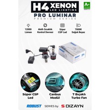Drs Tuning S-Dizayn Pro Luminar H4 LED Xenon / 60W / 12000LM / 7000K A+ Kalite