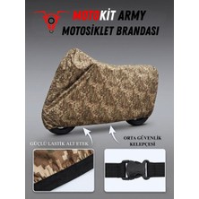 Kıyak Moto Army Kamuflaj Desenli Suya ve Güneş Işınlarına Dayanıklı Motosiklet Brandası