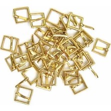 İğne İzi 10 Adet 14 mm Metal Pin Tokalı Çanta Saat Tokası Gold, Kare Metal Çanta Tokası, 14X14 mm Çanta Aksesuarı Hobi Malzemesi, Dıy Çanta Yapımı Için Gold Metal Toka