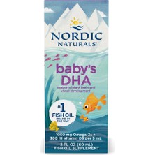 Nordic Naturals Baby’s Dha 1050 Mg Omega-3 + 300 Iu Vitamin D3 Supports Brain 60 ml