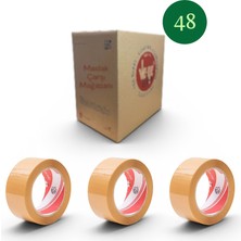 Maslak Çarşı Koli Bandı Taba 45MM x 100M Aslan Vege 48'li Koli