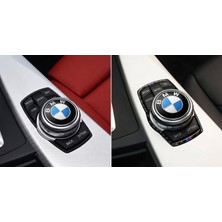 Stilix Garage Bmw F30/F34/F26/F20/F10 Uyumlu Joystick Konsol Sticker Arma Logo 45MM 4.5 cm 1 Adet Mavi