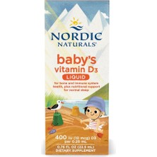Nordic Naturals Baby\'s Vitamin D3 Liquid 400 Iu 10 Mcg D3 22.5 Ml.