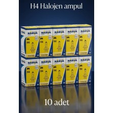 Arvonx 10 Adet Narva 12V H4 43T 60W 55W Far Ampulu