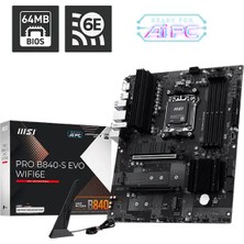 MSI Msı Pro B840-S Evo WIFI6E Am5 D5 HDMI Type-C