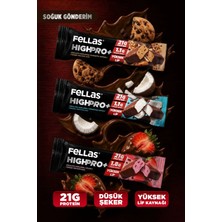 Fellas Çikolata Kaplı HighPro Protein Bar (50 G) Deneme Paketi 3'lü