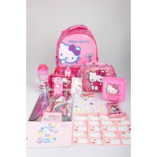x Dekomus "candy Kitty Collection" Hello Kitty Lisanslı Full Kırtasiye Seti Ortopedik Ilkokul,beslenme ve Kalem Çantası,matara,beslenme Kabı Seti