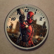 Bsb Spiderman Temalı Magnet Saat Buzdolabı Süsü Duvar Saati 10,5cm MS9024