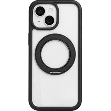 Piili iPhone 15 Rotation Magsafe Kılıf - Siyah