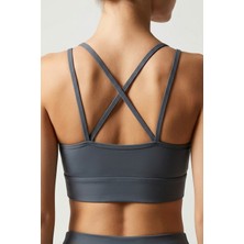 Çapraz Ip Askılı Çıkarılabilir Pedli Sporcu Sütyeni Bralette