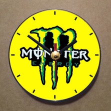 Bsb Monster Temalı Magnet Saat Buzdolabı Süsü Duvar Saati 10,5cm MS9038