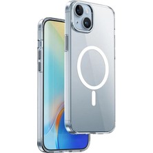 Piili iPhone 15 Magsafe Crystal Clear Kılıf - Şeffaf