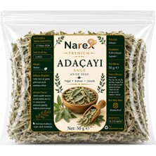 Narex Premium Adaçayı 50 G Yeni Mahsul Demlemelik Bitki Çayı