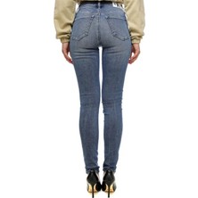 Calvin Klein Kadın / Kız Mavi Calvin Klein Hıgh Rıse Skınny, 1A4 Mavi Kadın Kot Pantolon
