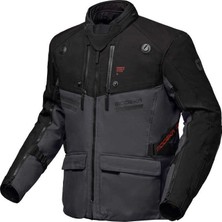 Modeka Atlaz Waterproof Aaa Ceket Koyu Gri Siyah