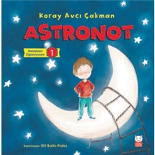 Kırmızı Kedi Çocuk Astronot - Meslekleri Öğreniyorum