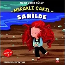 Kırmızı Kedi Çocuk Meraklı Çakıl Sahilde