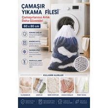 TBY Shop Lüx 60X80 Perde ve Çamaşır Yıkama Filesi - Hassas Çamaşırlar Için Yıkanabilir Koruma Filesi