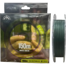 Fujin Sniper 8x 150MT 0.14MM 7.1kg Ip Örgü Misina Koyu Yeşil