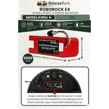Bataryabank Roborock E4 Uyumlu Robot Süpürge Bataryası 14.4V 6500MAH Li-Ion Yüksek Kapasiteli Yedek Pil