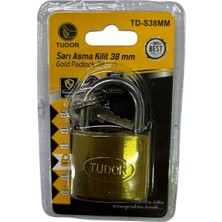 Karahanbey Tudor 38 mm Kısa Sarı Asma Kilit