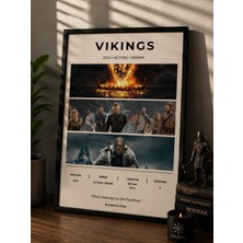 Bukalemun Shop Vikings Dizi Afişi - A4 Minimalist Poster