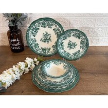 Porser Velour Green Fulya 24 Parça Yemek Takımı MSYT0183