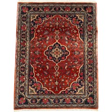 Burak Halı El Dokuma Sıfır Iran Halısı 113X150 Koyu Kiremit %100 Yün Halı