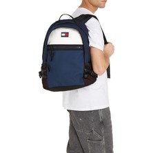 Tommy Hilfiger Unisex Lacivert Tommy Hilfiger Tjm Freshman Backpack, 0gy Lacivert Unisex Sırt Çantası
