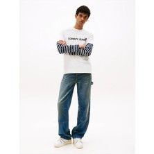 Tommy Hilfiger Erkek Beyaz Tommy Hilfiger Tjm Reg Badge Play T, Ybl Beyaz Erkek T-Shirt