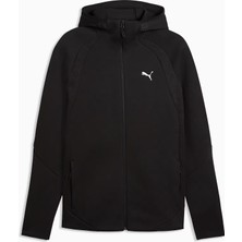 Puma Erkek Siyah Puma Evostrıpe Fz Hoodie Siyah Erkek Sweatshirt