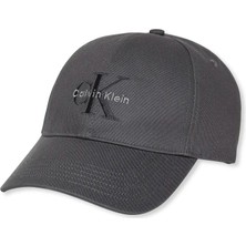 Calvin Klein Erkek Gri Calvin Klein Monologo Embroıdery, Pa7, Os Gri Erkek Şapka