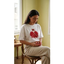 Premium Oversize %100 Pamuk Unisex Baskılı Tişört Pom Passion