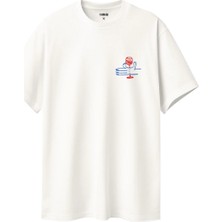 Premium Oversize %100 Pamuk Unisex Baskılı Tişört Sip, Left