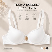 Tektaş Dolgulu Düz Sütyen