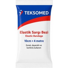 Teksomed Elastik Sargı Bezi 10CMX4 Metre (15 Adet)