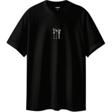 Premium Oversize %100 Pamuk Unisex Baskılı Tişört Sunset Spritz