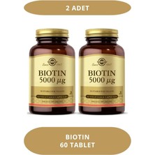 Solgar Biotin 5000 Mcg 50 Kapsul (2 Adet)