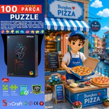 Soi Craft 100 Parça Puzzle Küçük Şefin Lezzetli Pizzası #7004