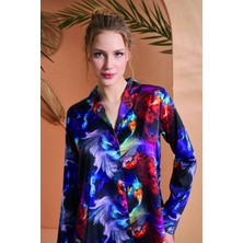 Larimar Pjs 27079 Kadın Düğmeli Pijama Takımı