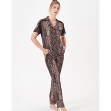 Larimar Pjs 29068 Kadın Kısa Kollu Düğmeli Pijama Takım