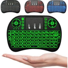 Tastech 2.4g Air Mouse Kablosuz Klavye Dokunmatik Pedli Şarj Edilebilir El Tipi Klavye Akıllı Tv Android Tv