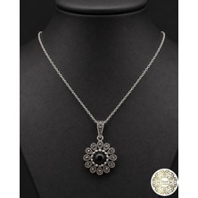 925 Ayar Kadın Oltu Taşı Kadın Kolye SK000102