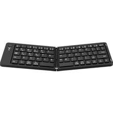 Tastech Katlanabilir Bluetooth Klavye Ultra Ince Taşınabilir Cep Boyutu Şarj Edilebilir Kablosuz Seyahat Klavyesi Ios Android Windows ile Uyumlu Akıllı Telefon Tablet iPad iPhone Dizüstü Bilgisayar Için