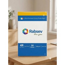 Rabsev Fotoğraf Kağıdı 10X15CM Parlak 200GR 4r ( 1 Paket 50 Adet )